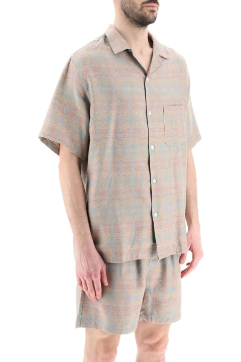 Portuguese Flannel Clothing for Men Portuguese Flannel Cotton Viscose 'resort' Short Sleeve Shirt
