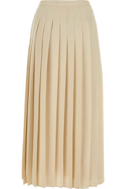 Prada Clothing for Women Prada Ivory Silk Skirt