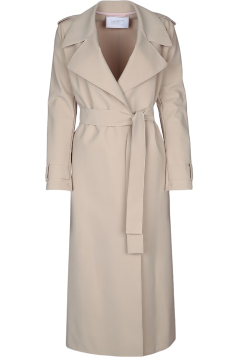 Harris Wharf London Coats & Jackets for Women Harris Wharf London Women Long Trench Scuba