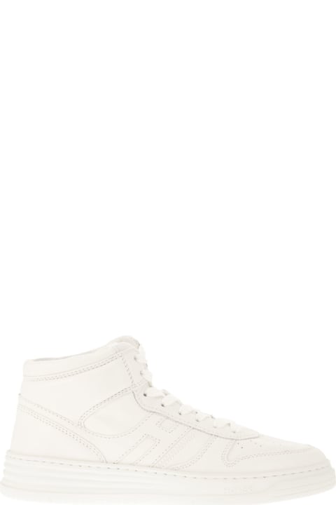 Hogan Shoes for Men Hogan White Leather Sneakers