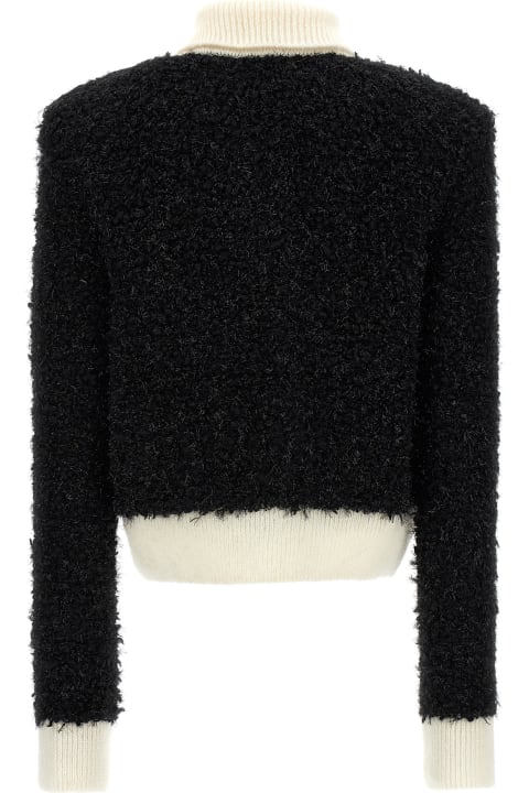 Coats & Jackets for Women Balmain Furry Tweed Jacket