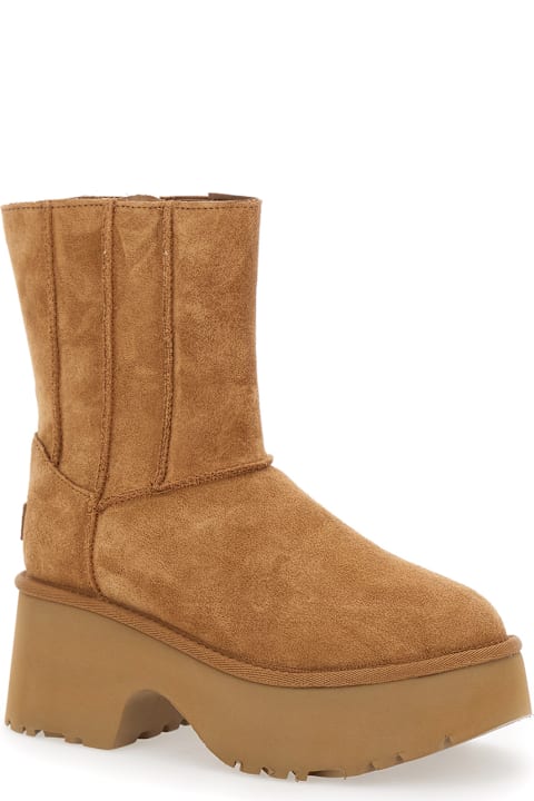 Homeware UGG Brown 'twin Seam New Heights' Boots In Suede Woman