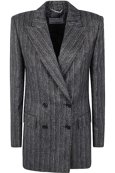 Alberta Ferretti Coats & Jackets for Women Alberta Ferretti Double-breasted Blazer Alberta Ferretti