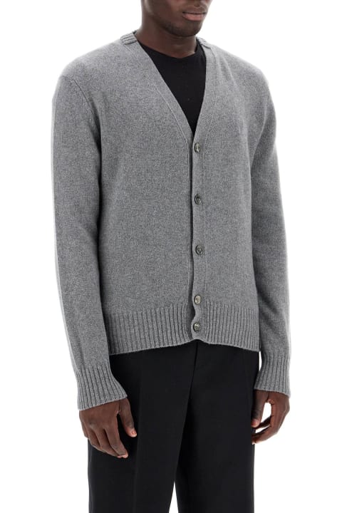 Ami Alexandre Mattiussi سترات لـ القسم الرجالي Ami Alexandre Mattiussi Cashmere Cardigan For