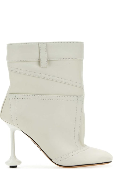Loewe Sale for Women Loewe Ivory Nappa Leather Toy Ankle Boots