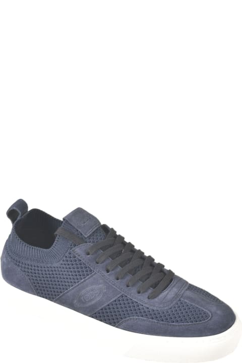Tod's for Men Tod's Mesh Paneled Logo Sided Sneakers