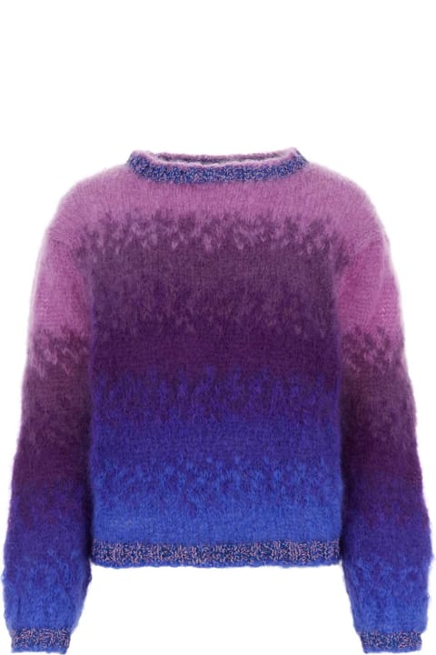 ウィメンズ Rose Carmineのニットウェア Rose Carmine Embroidered Stretch Mohair Blend Sweater