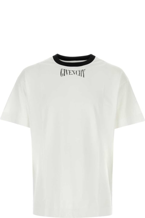 Givenchy Topwear for Men Givenchy White Cotton T-shirt