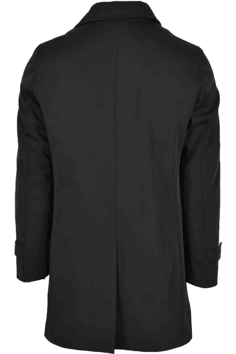 Men's Black Trench Coat