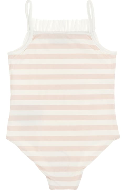 أدوات منزلية Moncler Striped One-piece Swimsuit