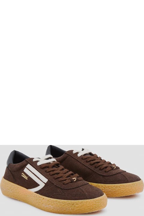 Puraai for Kids Puraai Brown Leather Sneakers