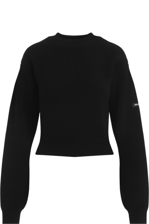 Balenciaga Sweaters for Women Balenciaga Cropped Sweater