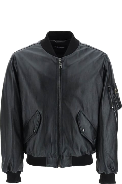 Dolce & Gabbana Coats & Jackets for Men Dolce & Gabbana Leather Jacket