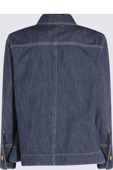 'S Max Mara for Women 'S Max Mara Blue Cotton Giulietta Denim Jacket