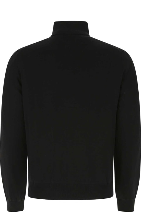 Clothing Sale for Men Prada Black Wool Reversible Cardigan