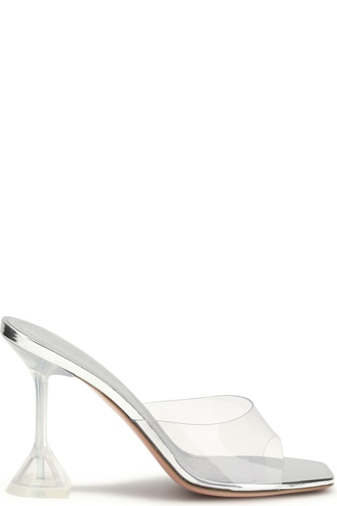 Amina Muaddi Lupita Glass Sandals