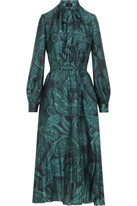 Etro Midi Ruched Dress