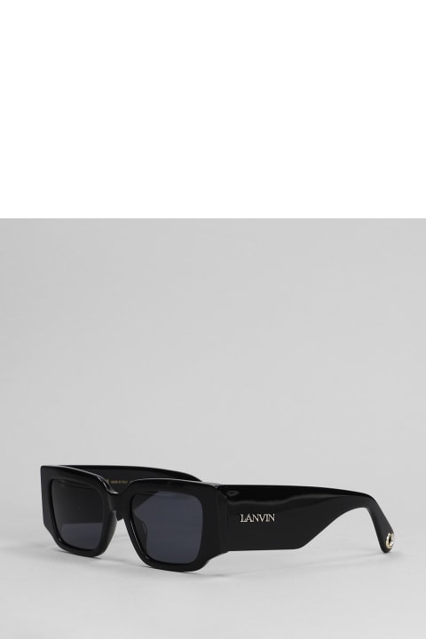 Accessories for Men Lanvin Sunglasses In Black Acetate