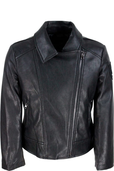 Monnalisa Coats & Jackets for Girls Monnalisa Leather Biker Jacket