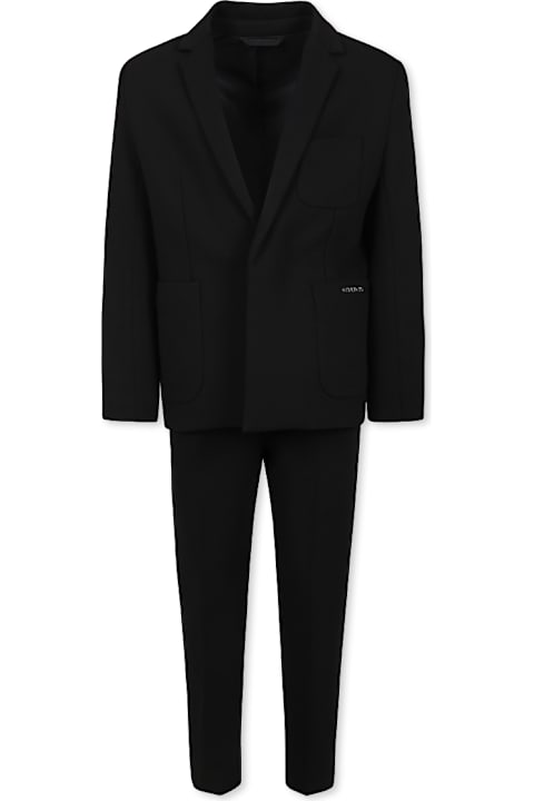 Givenchy for Kids Givenchy Black Jacket For Boy With Logo