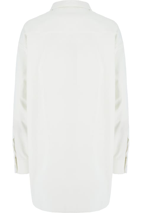 The Row for Kids The Row White Cotton Blend Shirt