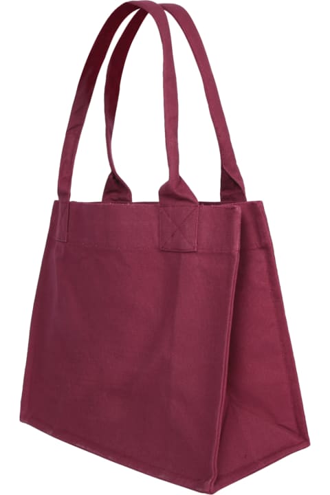 Ganni for Women Ganni Burgundy Canvas Shopping Bag
