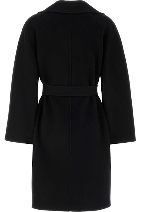 Weekend Max Mara for Women Weekend Max Mara Black Wool Blend Civada Coat