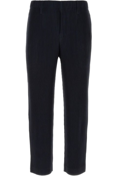 Midnight Blue Polyester Pant