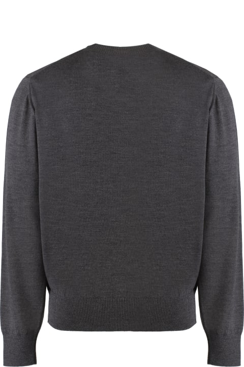 Sweaters for Men Ami Alexandre Mattiussi Merino Wool Sweater