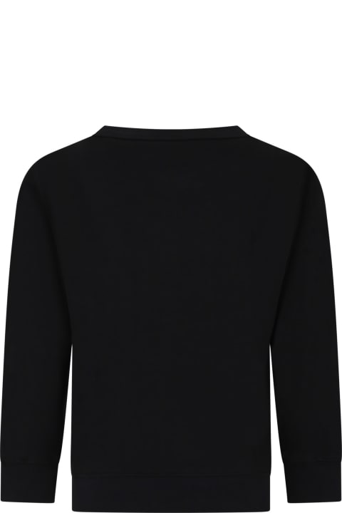 C.P. Company Undersixteen Sweaters & Sweatshirts for Boys C.P. Company Undersixteen Black Sweatshirt For Boy With C.p. Company Lens