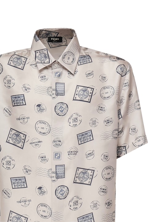 Fashion for Men Fendi Printed Silk Shirt