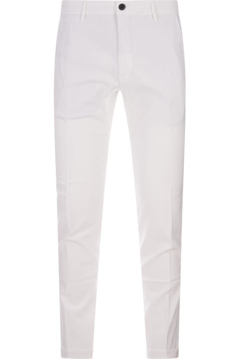 Incotex Pants for Men Incotex White Slim Fit Trousers