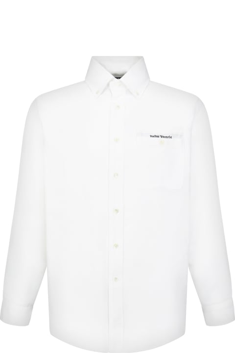 Palm Angels for Men Palm Angels White Shirt With Pocket