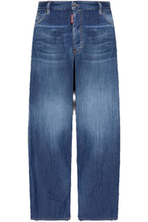 Dsquared2 Jeans Sale for Men Dsquared2 Summer Lovers Medium Wash Loose Jeans