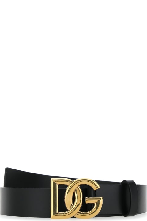 Homeware Dolce & Gabbana Black Leather Belt