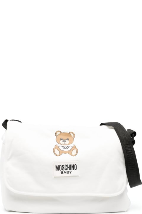 Fashion for Women Moschino Moschino Borsa Cambio Teddy Bear Rosa In Cotone Baby Girl