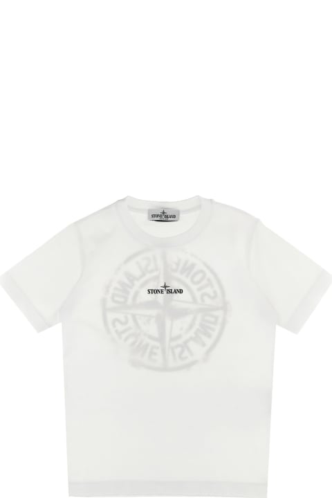 Stone Island T-Shirts & Polo Shirts for Boys Stone Island Logo Print T-shirt