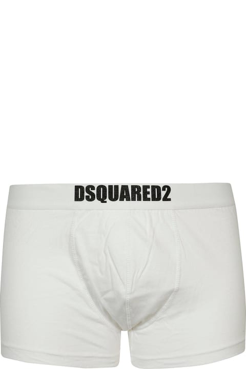 Underwear for Men Dsquared2 Logo Printed Two Packs Of Boxers