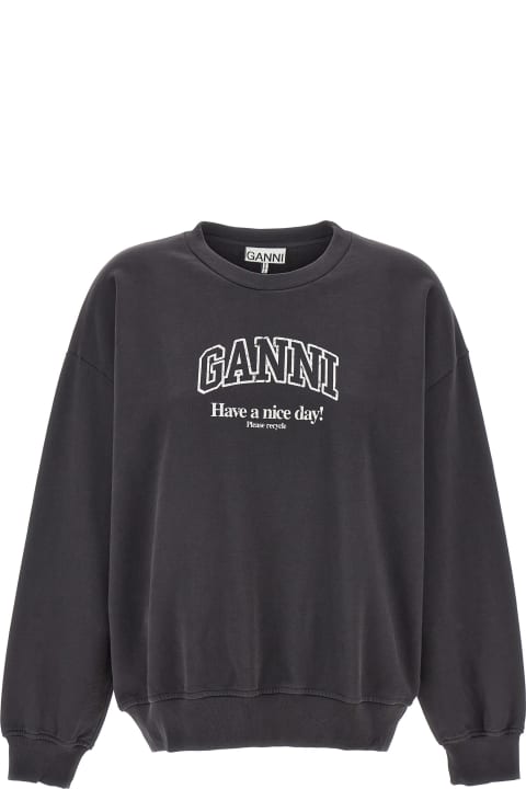 Ganni Fleeces & Tracksuits for Women Ganni Print Sweatshirt