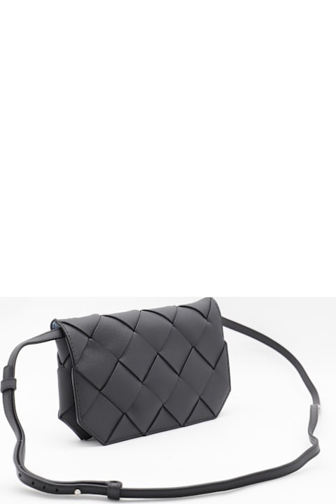 Homeware Bottega Veneta Dark Grey Leather Diago Pouch