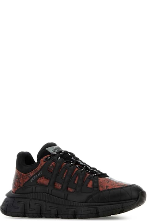 Homeware Versace Two-tone Leather Sneakers