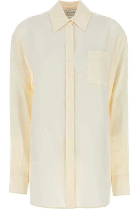 Homeware SportMax Ivory Silk Tonale Shirt