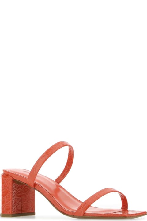 BY FAR Sandals for Women BY FAR Coral Leather Tanya Mules