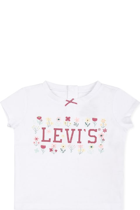 Levi's for Kids Levi's Pink Suit For Baby Girl With Bear