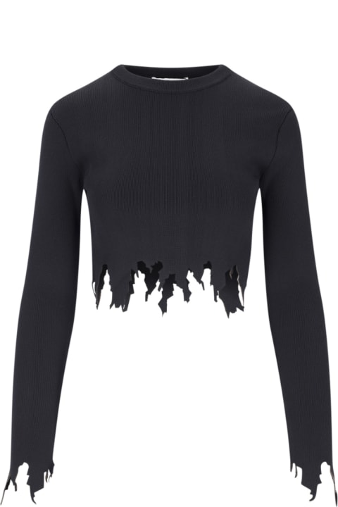 J.W. Anderson for Women J.W. Anderson Destroyed Details Crop Top