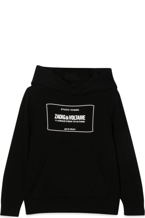 ボーイズ Zadig & Voltaireのニットウェア＆スウェットシャツ Zadig & Voltaire Hooded Pullover