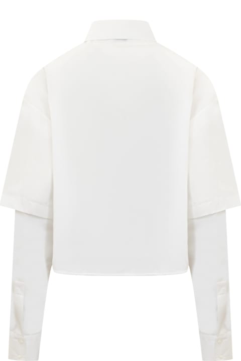 Off-White Topwear for Women Off-White Poplin Bookish Baseball Shirt