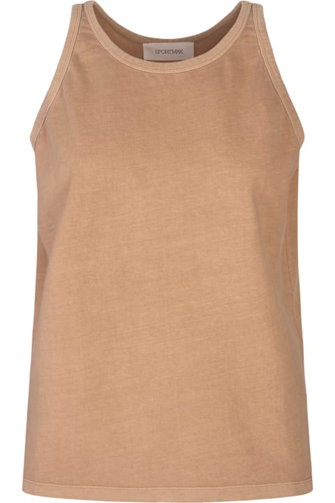 SportMax Topwear for Women SportMax Camel Edicola Tank Top