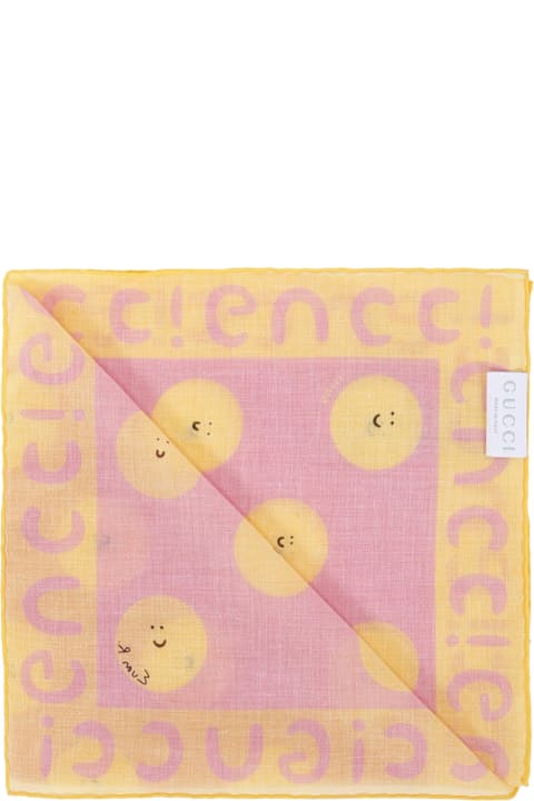Homeware Gucci Pink Scarf For Girl With Sun