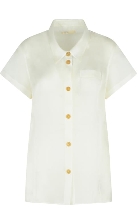 Khaite for Women Khaite 'keefe' White Silk Shirt